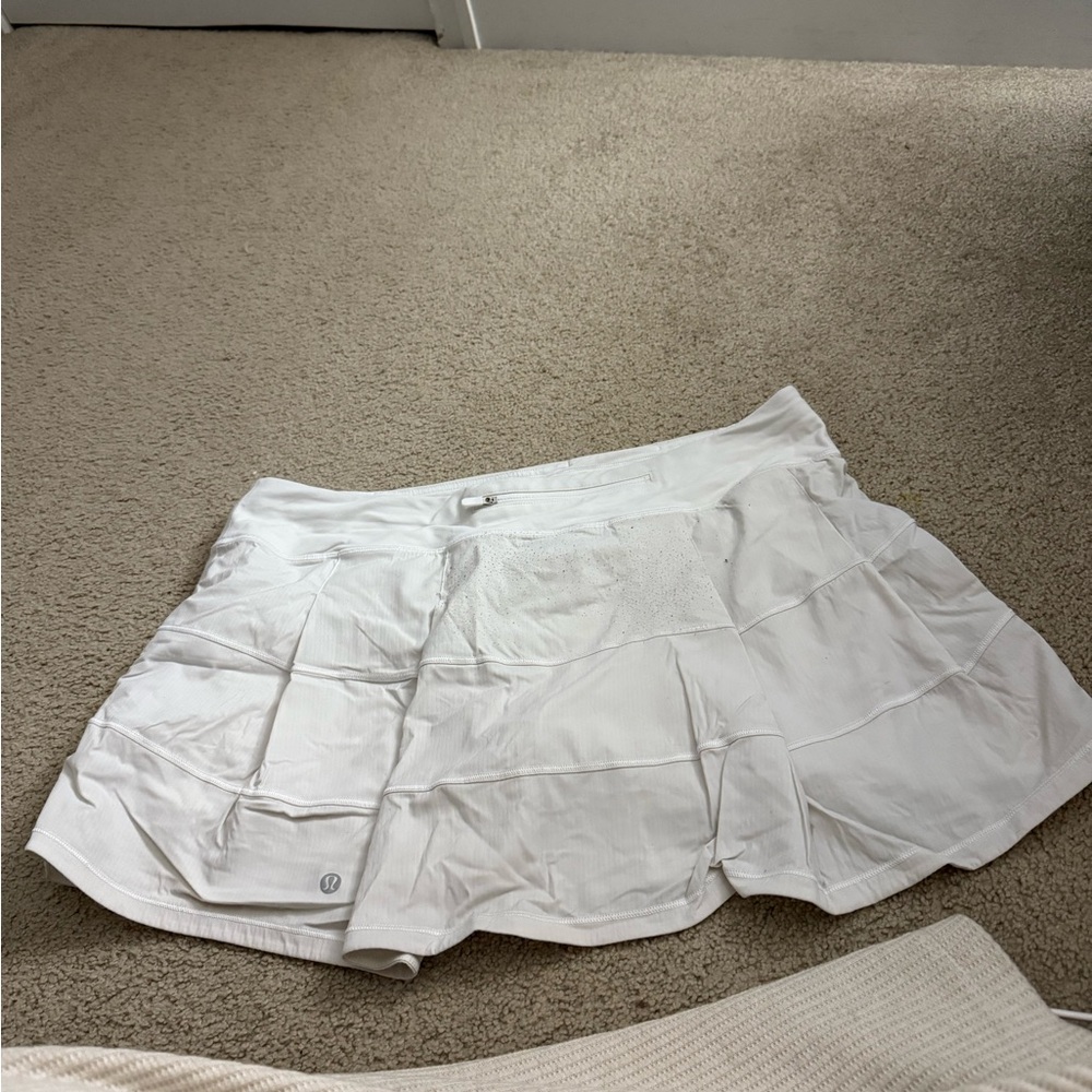 Lululemon Athletica White Mini Skirt